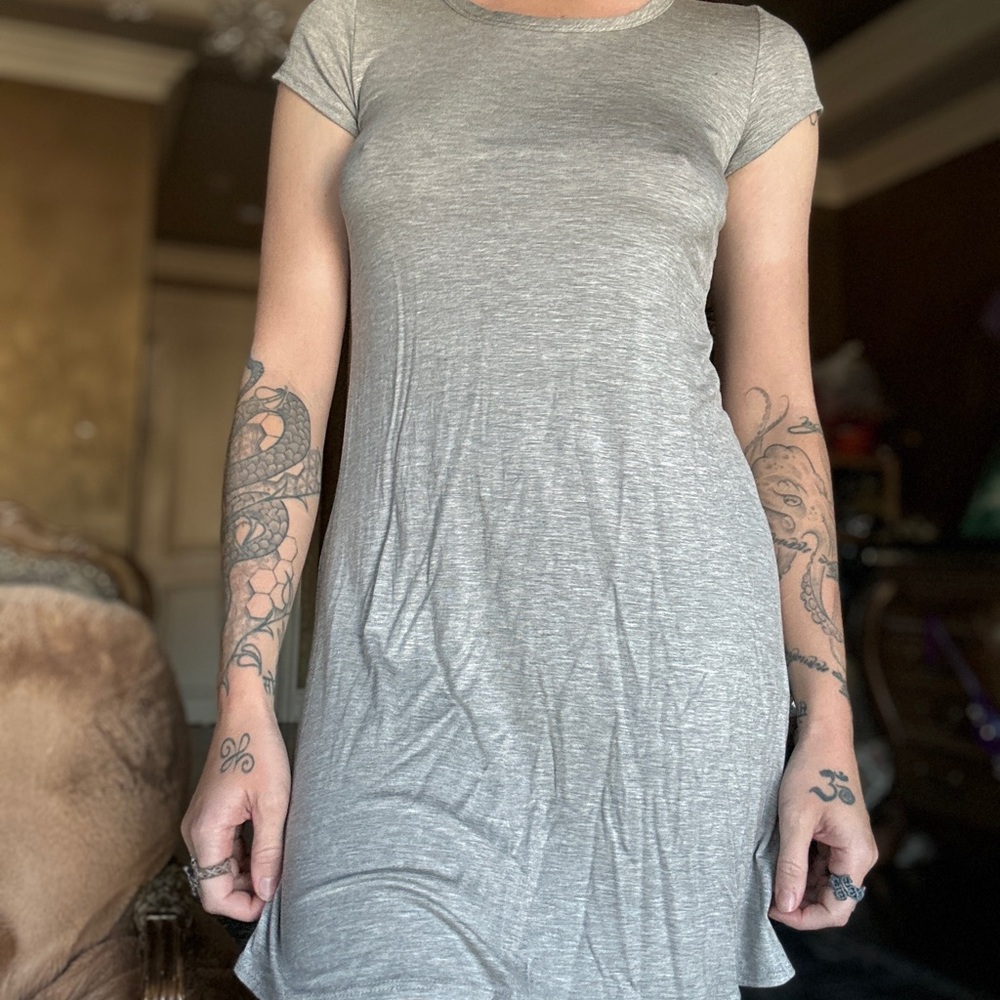 Sexy Simple Black & Grey Mini Dress Simple - Picture 10 of 16